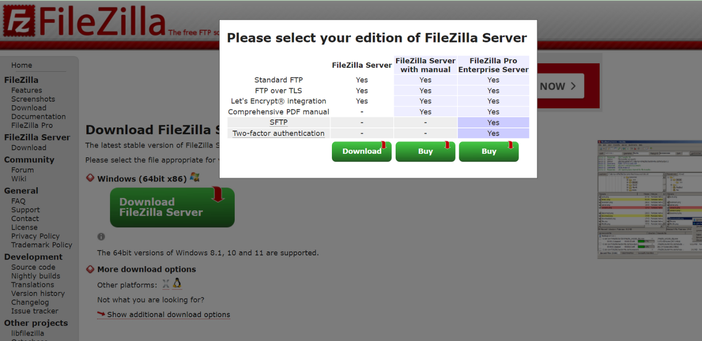 Tải và cài đặt phần mềm FileZilla Server