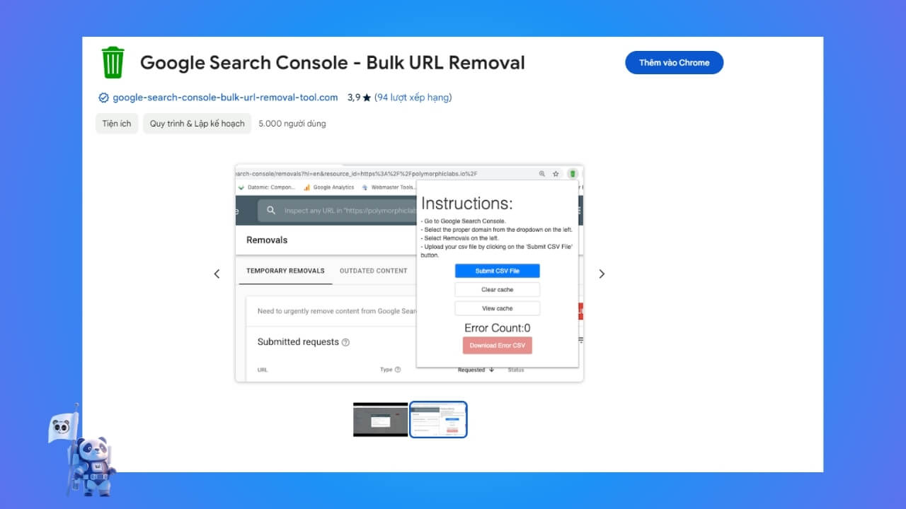 Sử dụng công cụ WebMaster Tools - Bulk URL Removal