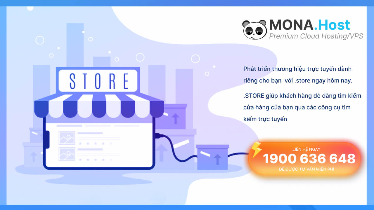 Các bước đăng ký tên miền .store tại MONA Host