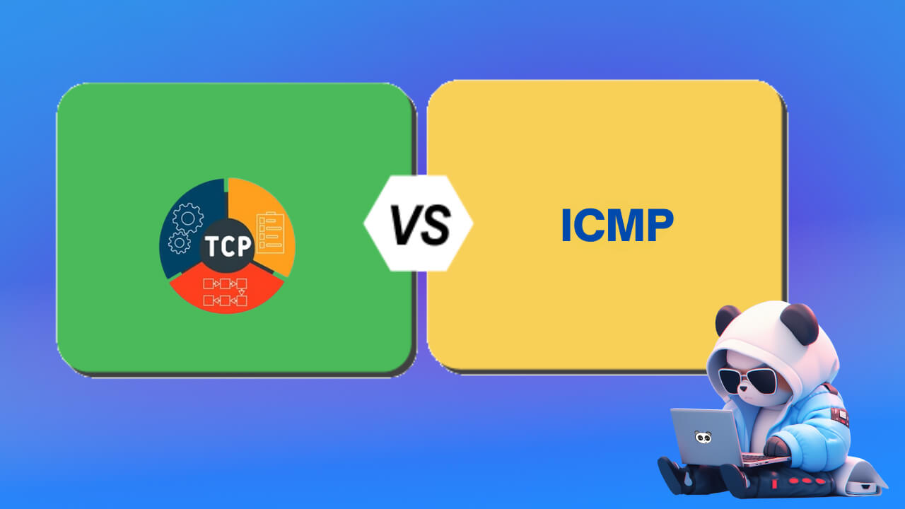 Điểm khác biệt giữa TCP và ICMP là gì?