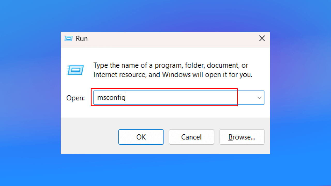 Nhấn tổ hợp phím “Windows + R” để mở hộp thoại “Run