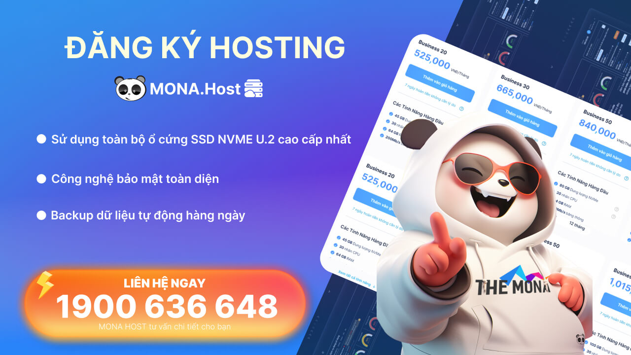 Dịch vụ web hosting backup dữ liệu tự động của MONA Host