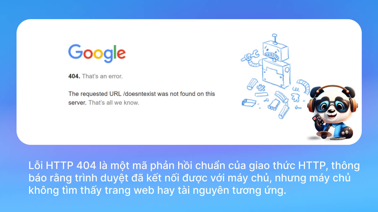 Error HTTP 404 Not Found là lỗi gì?