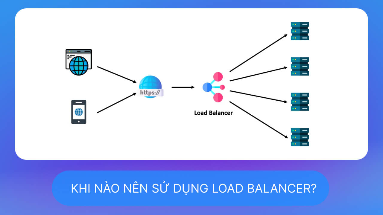 Thời điểm nên sử dụng Load balancer là khi nào?