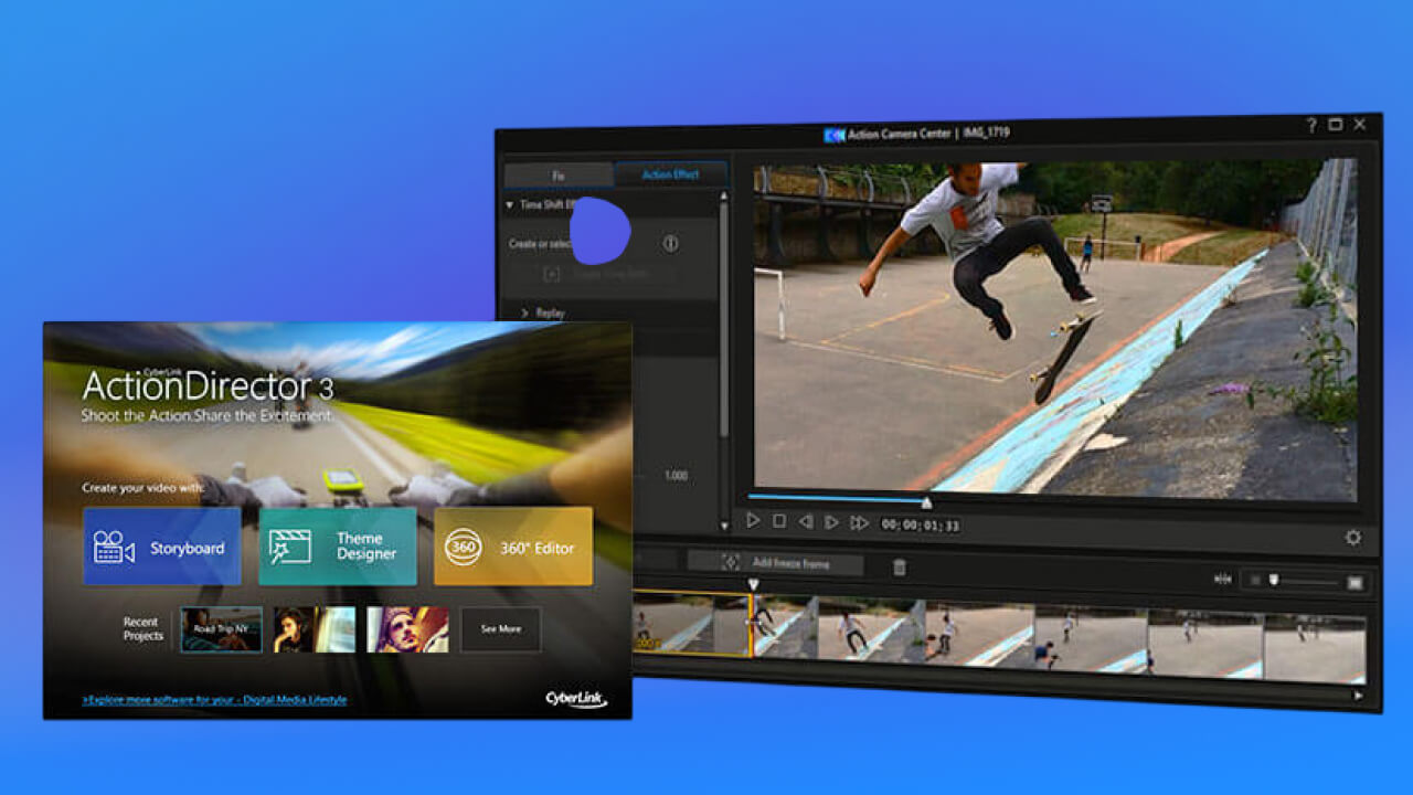 ActionDirector app sửa video