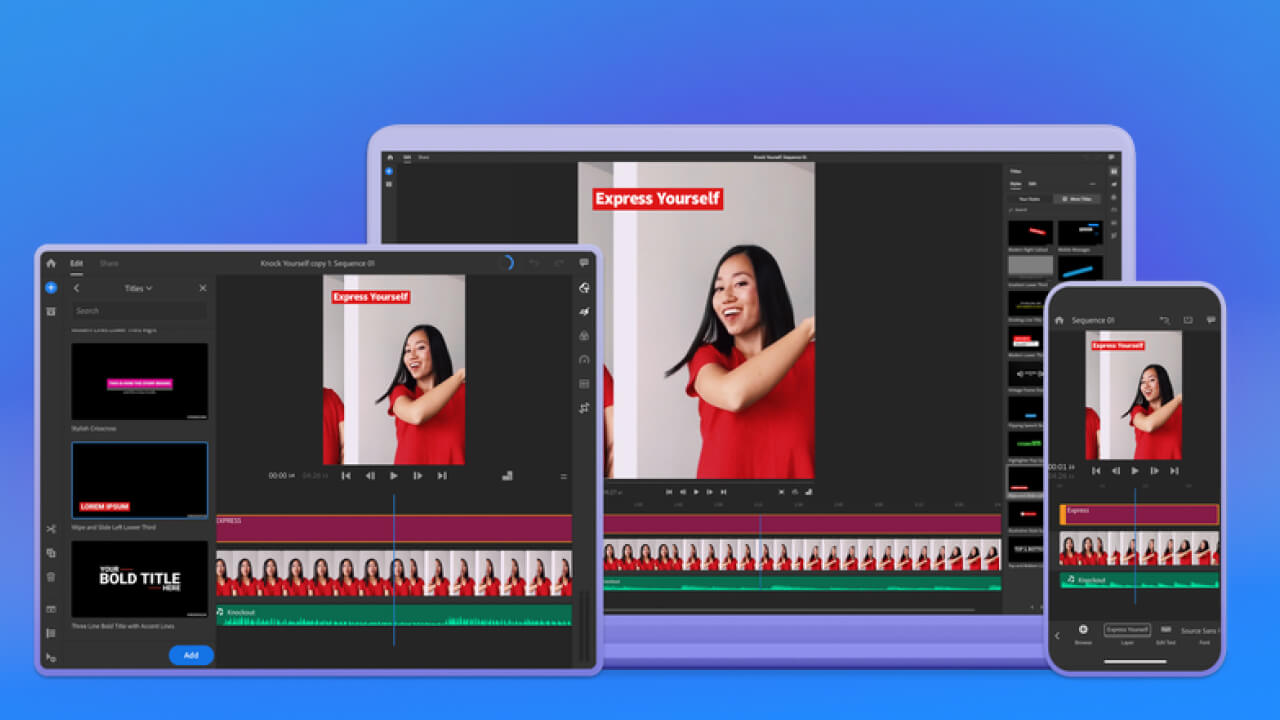 App edit video  Adobe Premiere Rush 