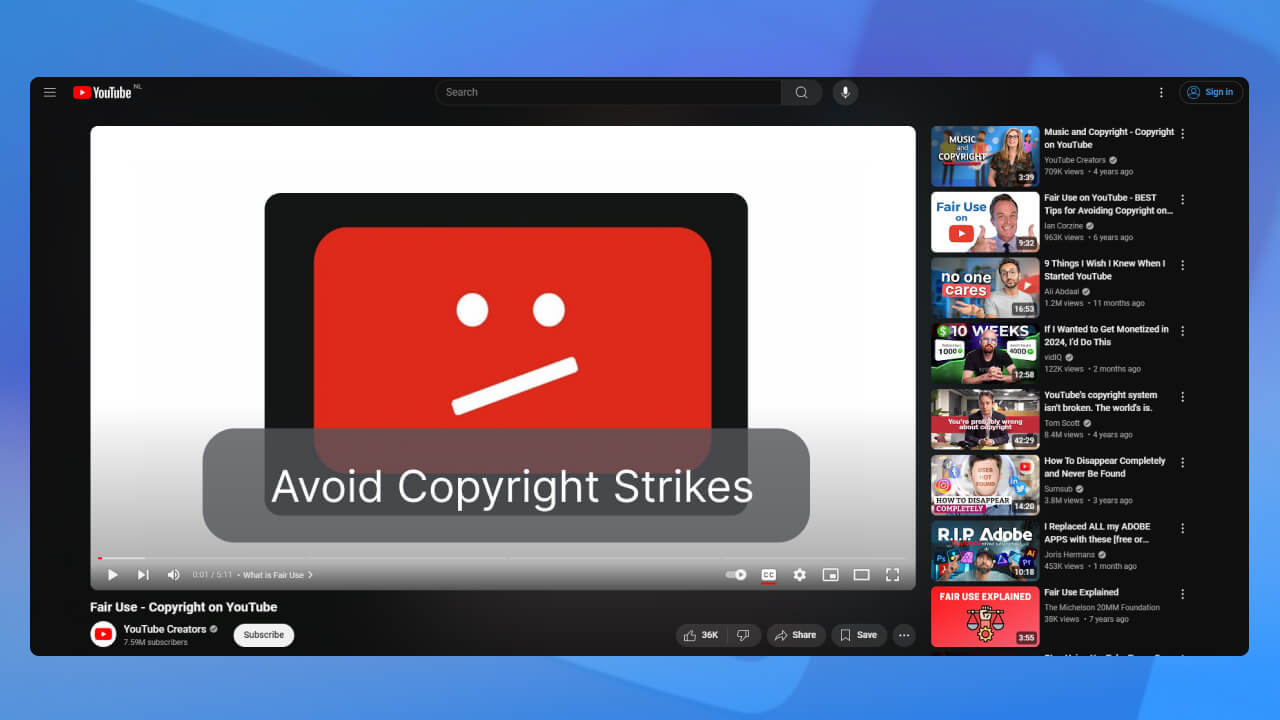 cách tránh bản quyền youtube