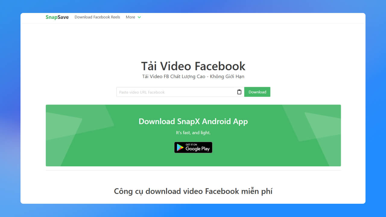 snapsave.app/vn tải video facebook