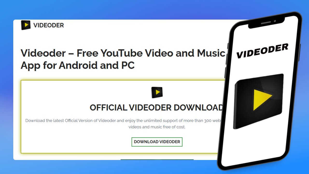 Tải video từ link web bằng Videoder