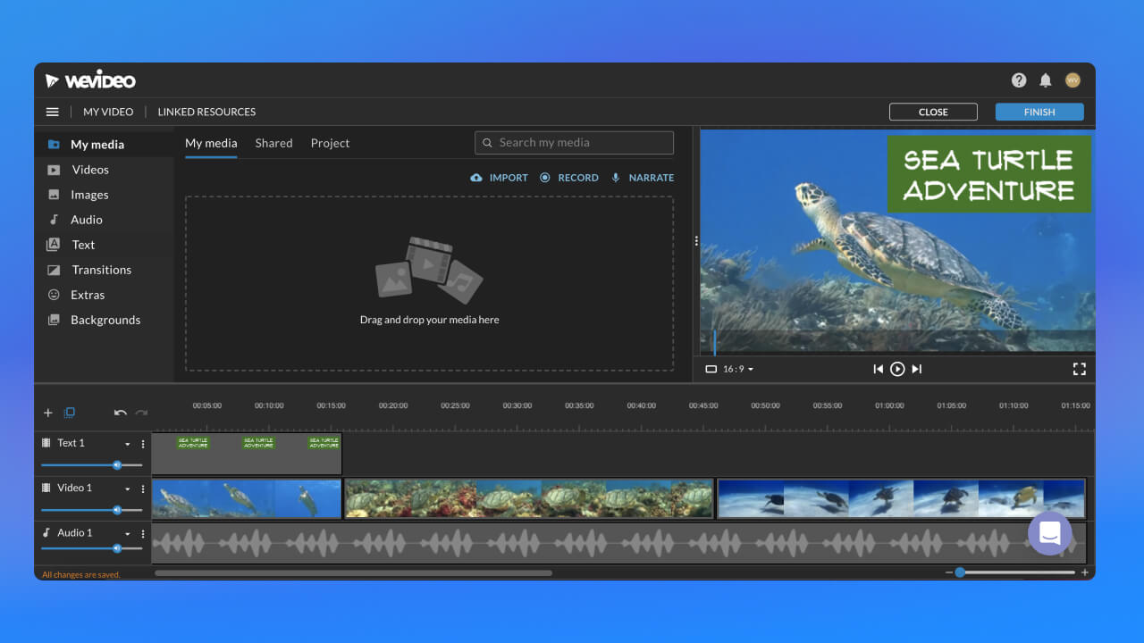 Ứng dụng ghép video WeVideo