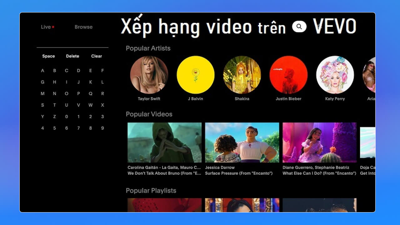 Website upload video Vevo