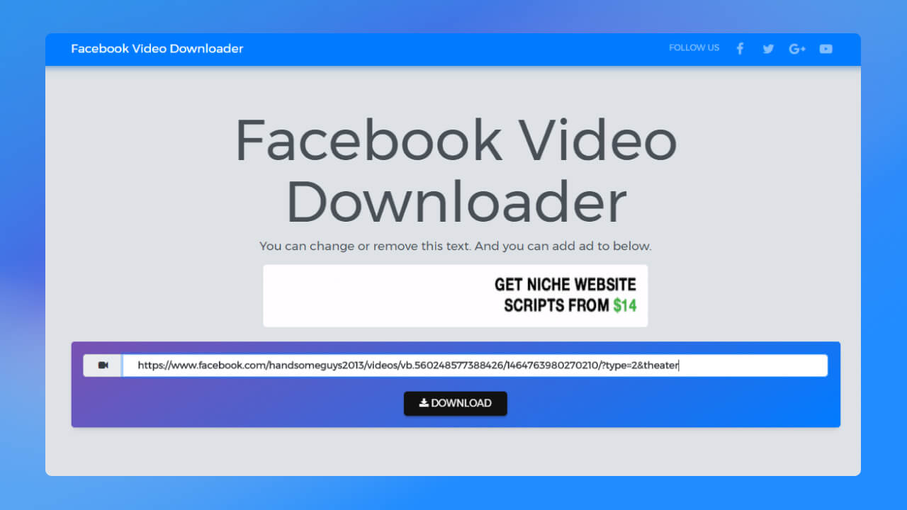 Video Downloader for Facebook