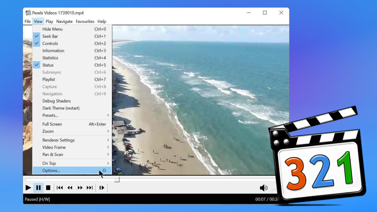 Media Player Classic ứng dụng xem video