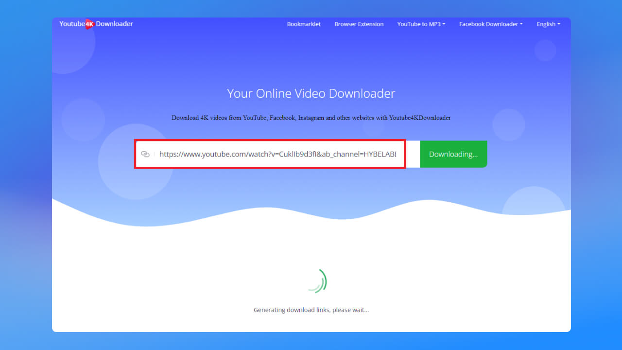 Tải video YouTube bằng 4K Video Downloader