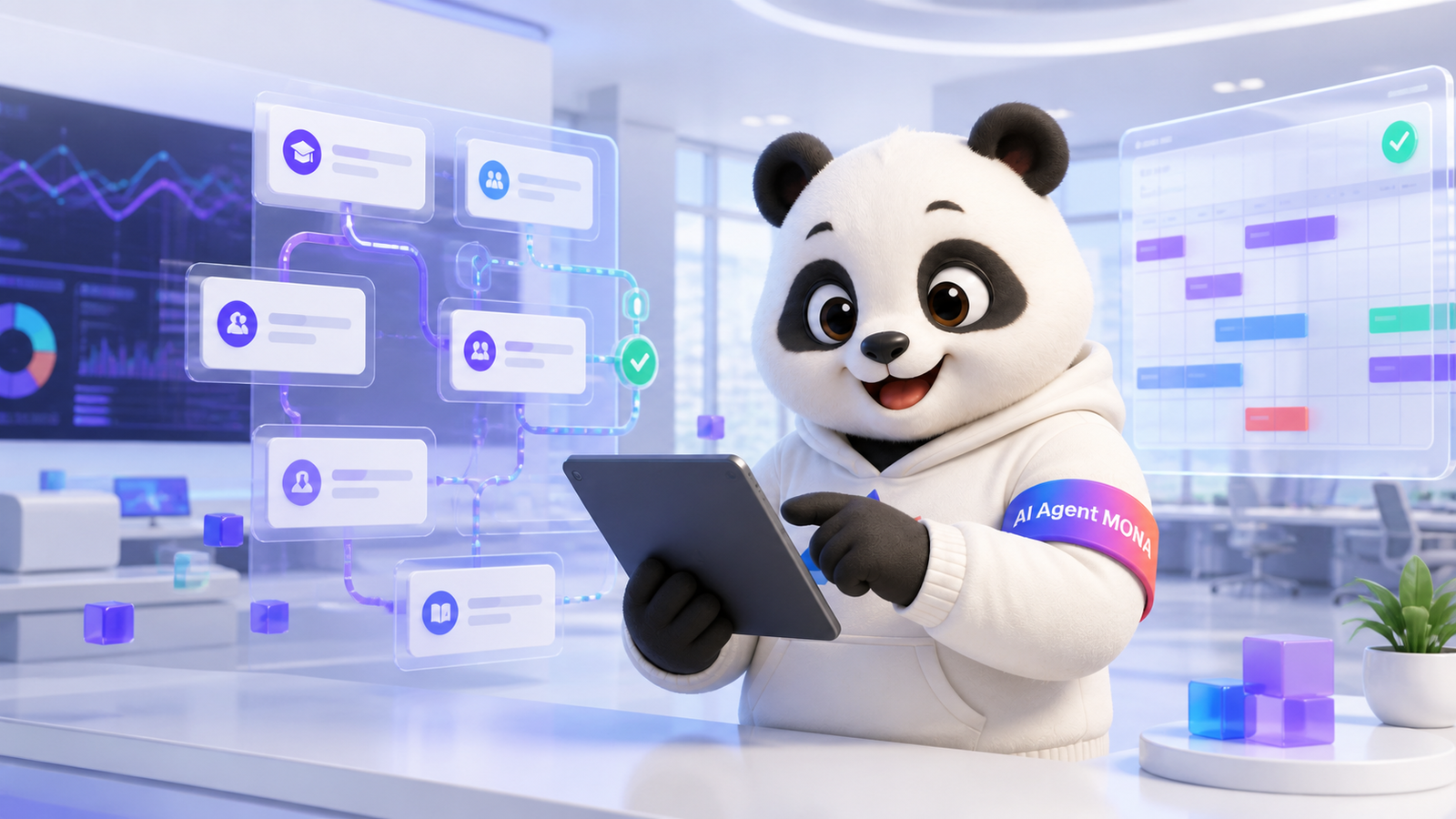 Gấu MONA điều phối đăng ký học phần và thời khóa biểu trên MONA UniMaster