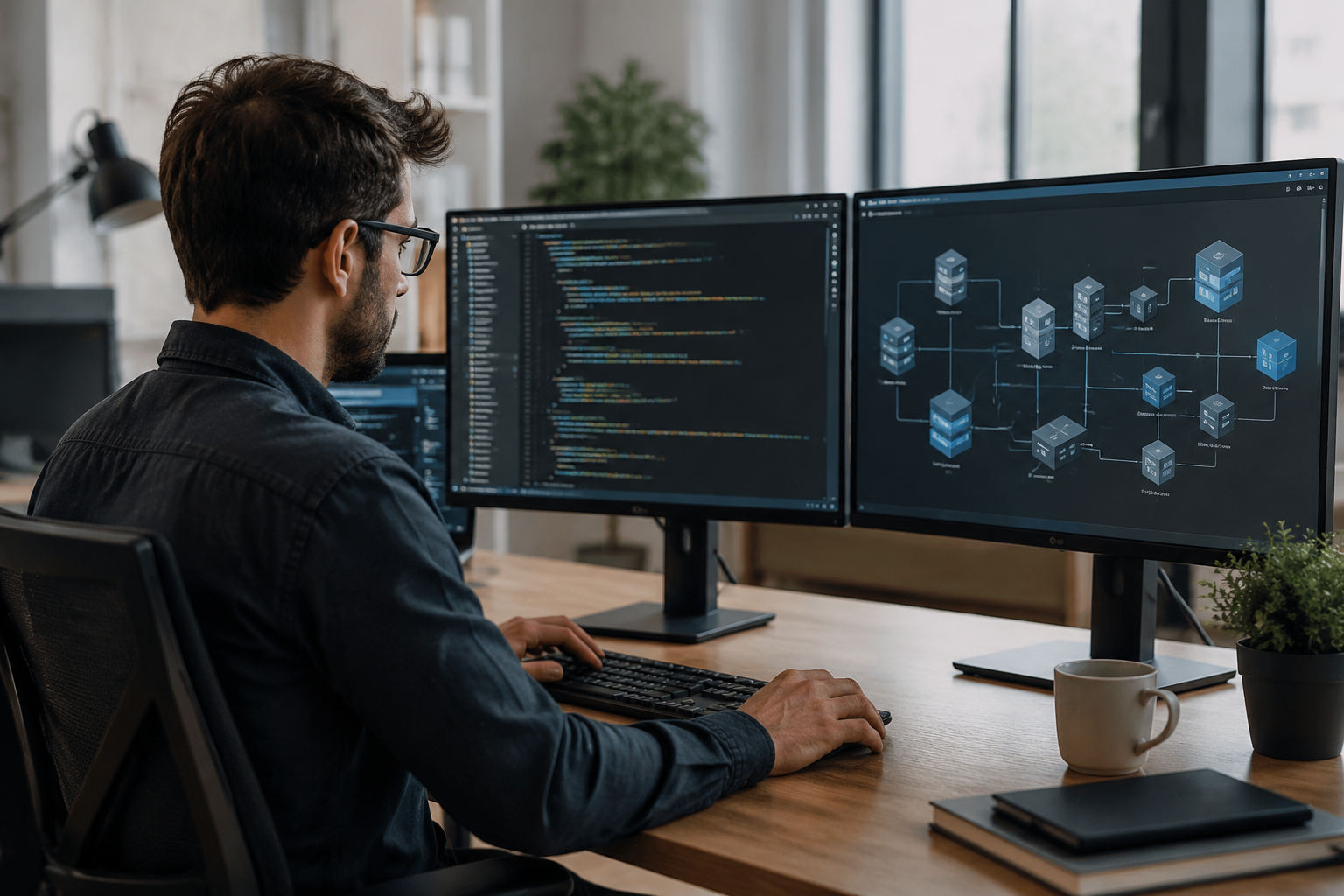 Chuyên gia phát triển website làm việc cùng hệ thống máy chủ