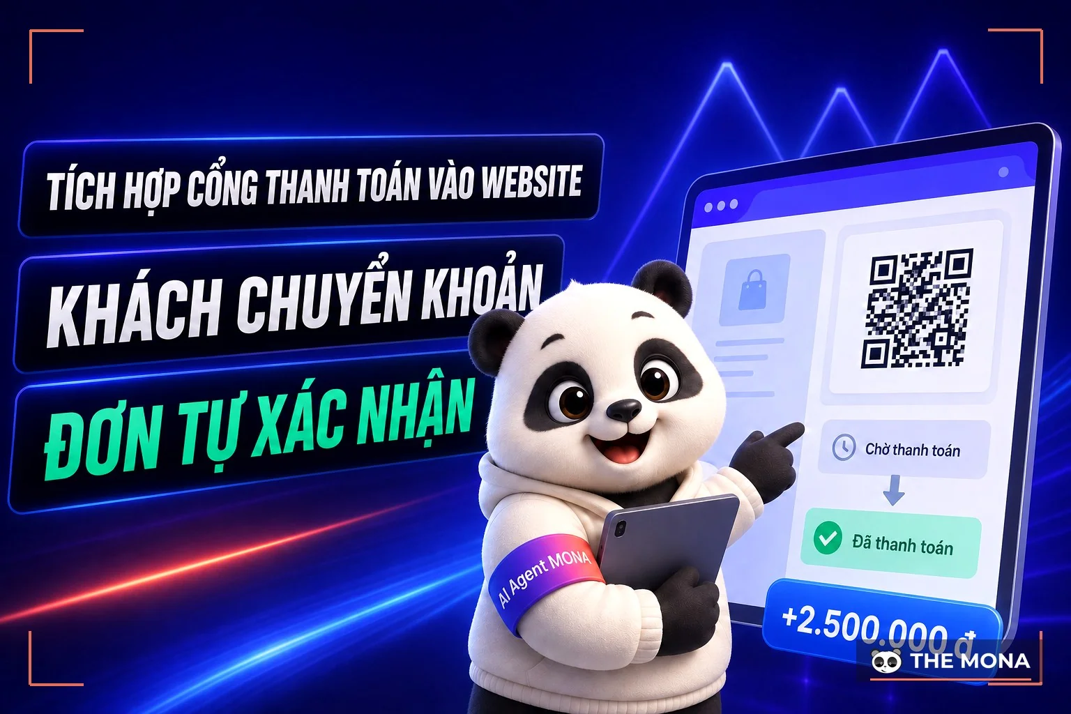 Tích hợp cổng thanh toán vào website giúp đơn tự xác nhận